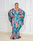 Rich Aunty Luxe Crystals Kaftan - Green