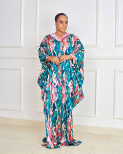 Rich Aunty Luxe Crystals Kaftan - Green