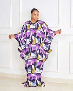 Rich Aunty Luxe Crystals Kaftan - Purple