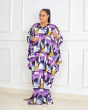 Rich Aunty Luxe Crystals Kaftan - Purple