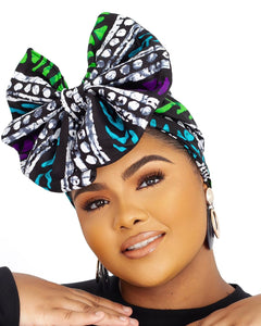 UFOMA African Print turban