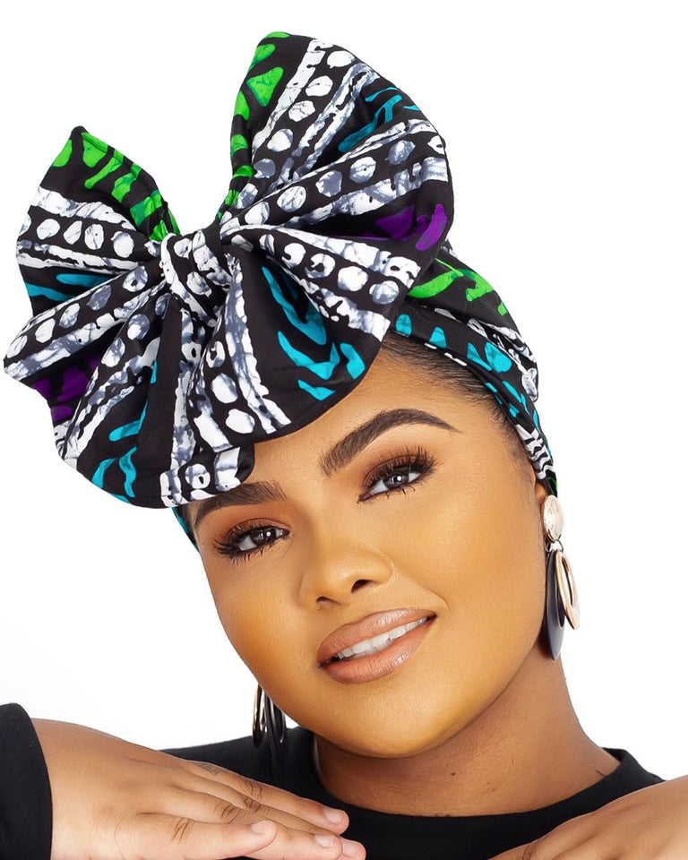 UFOMA African Print turban