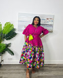 Gorgeous Freya Ankara Mix Match dress