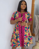 LIMA MIX MATCH African Print Dress