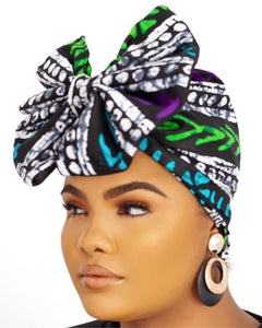 UFOMA African Print turban