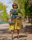 WANI MIX MATCH AFRICAN PRINT Dress