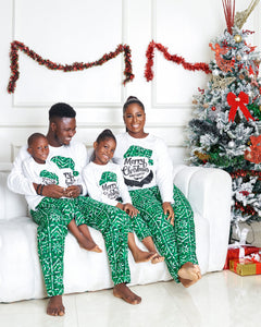 Emerald Afrocentric Christmas Pyjamas - Female