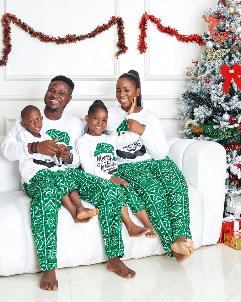 Emerald Afrocentric Christmas Pyjamas - Children