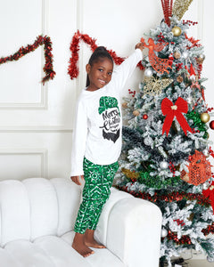 Emerald Afrocentric Christmas Pyjamas - Children