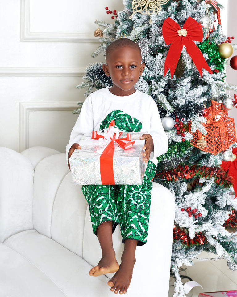 Emerald Afrocentric Christmas Pyjamas - Children