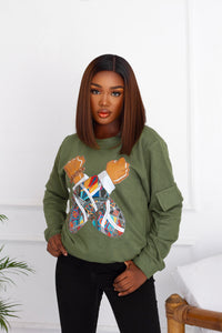 Black Panther(Wakanda Forever) Inspired Sweatshirt - Green