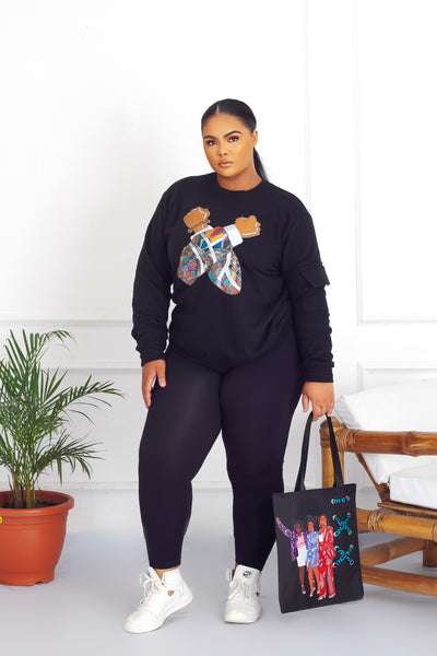 Black Panther(Wakanda Forever) Inspired Sweatshirt - Black