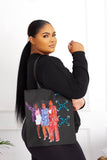 BLACK QUEENS African Inspired Illustration Totebag - With Crisscross