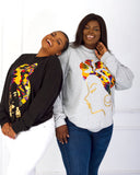 Adetoun  African Print Silhouette Sweatshirt